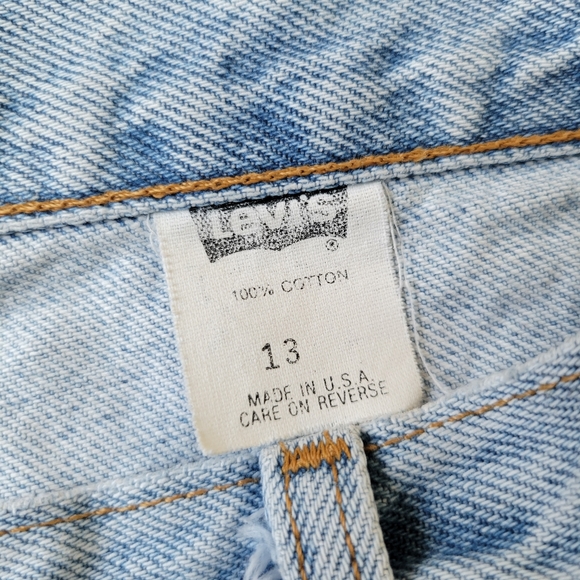 Levi's Cutoffs vintage 90s Pride Made in USA patchwork shorts - Picture 5 of 5